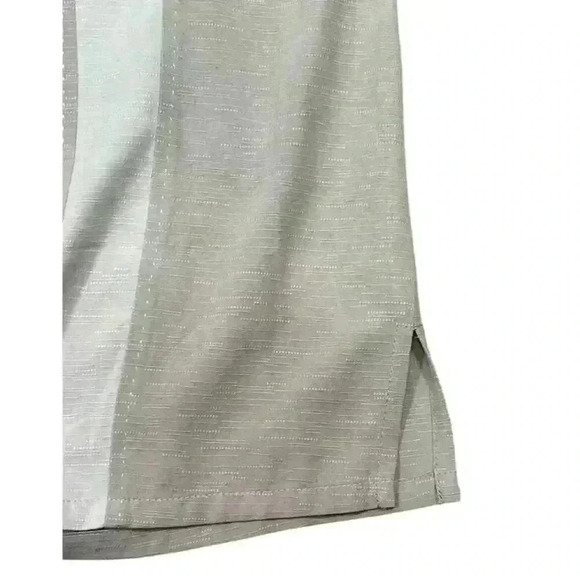 JOSEPH & FEISS Menβs 100% Silk Two-Tone Cuban Camp Shirt - Ivory/Cream Size XXL - Picture 6 of 6